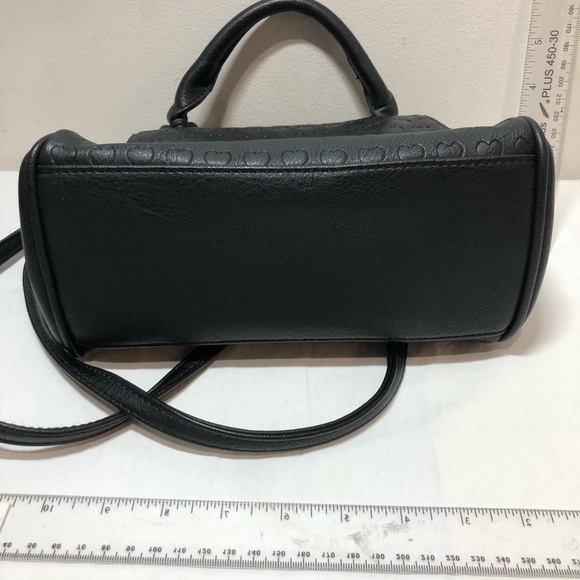 Disney Call it Spring Black Gold Purse Bag Wonderland This Way Hearts - Picture 3 of 16